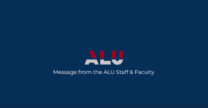 Message from ALU Staff and Faculty. ALU Education Blog.