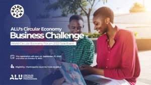 ALU Presents The Circular Economy Business Challenge – An official side event for the World Circular Economy Forum 2022